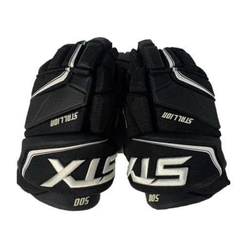 STX Stallion 500 Ice Hockey Gloves 16 STX Stallion 500 Ice Hockey Gloves -Hockey Stick Market 500 black.white front 70d490b7 2527 41a3 abe1 8755079b469d scaled