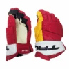 True Catalyst 9X - NHL Pro Stock Glove - Calgary Flames (Red/Yellow/White) -Hockey Stick Market 9x1