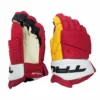 True Catalyst 9X - NHL Pro Stock Glove - Calgary Flames (Red/Yellow/White) -Hockey Stick Market 9x1 scaled