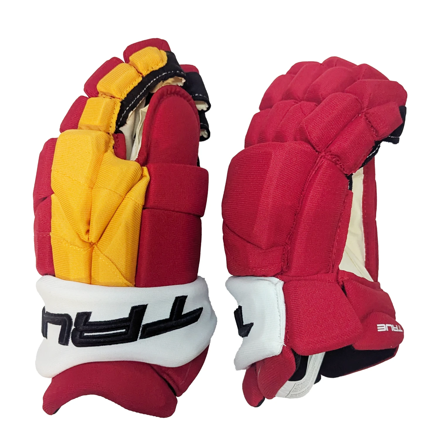 True Catalyst 9X - NHL Pro Stock Glove - Calgary Flames (Red/Yellow/White) 2 True Catalyst 9X - NHL Pro Stock Glove - Calgary Flames (Red/Yellow/White) - Image 2