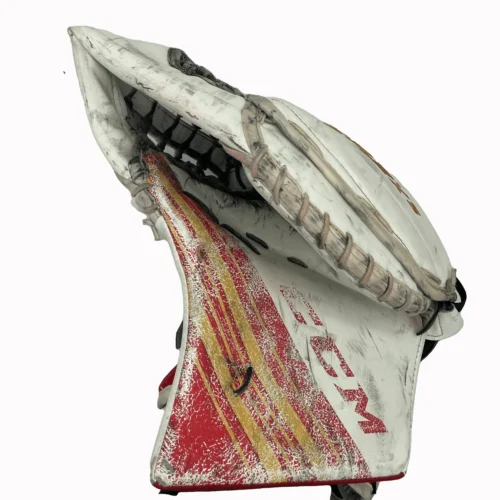 CCM Extreme Flex 5 - Used Pro Stock Goalie Glove (White/Red/Yellow) 5 CCM Extreme Flex 5 - Used Pro Stock Goalie Glove (White/Red/Yellow) -Hockey Stick Market Break 6ef8179d a13d 421e 915e 23379f286132 scaled