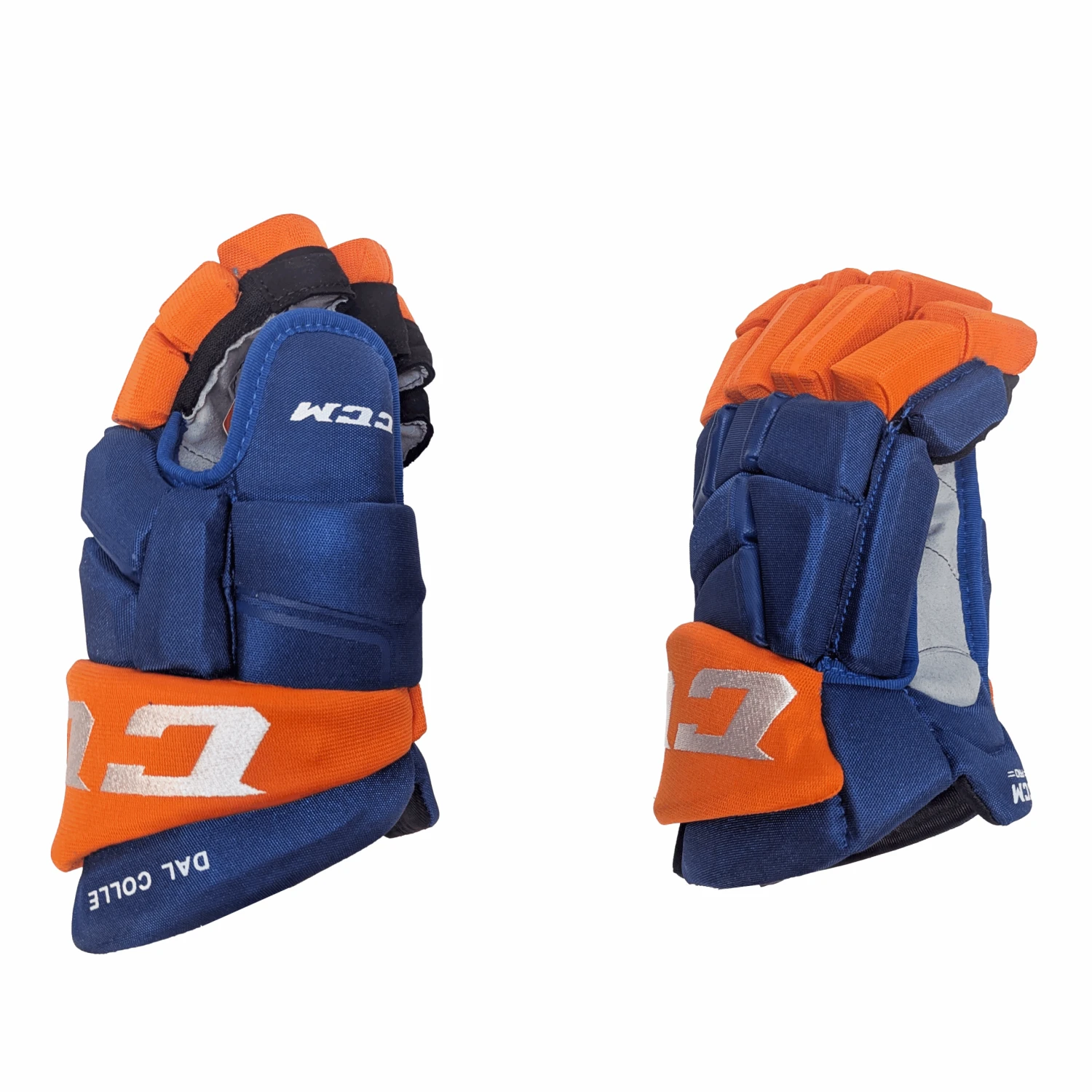 CCM HGQLXP - NHL Pro Stock Glove - Michael Dal Colle (Blue/Orange) 2 CCM HGQLXP - NHL Pro Stock Glove - Michael Dal Colle (Blue/Orange) - Image 2