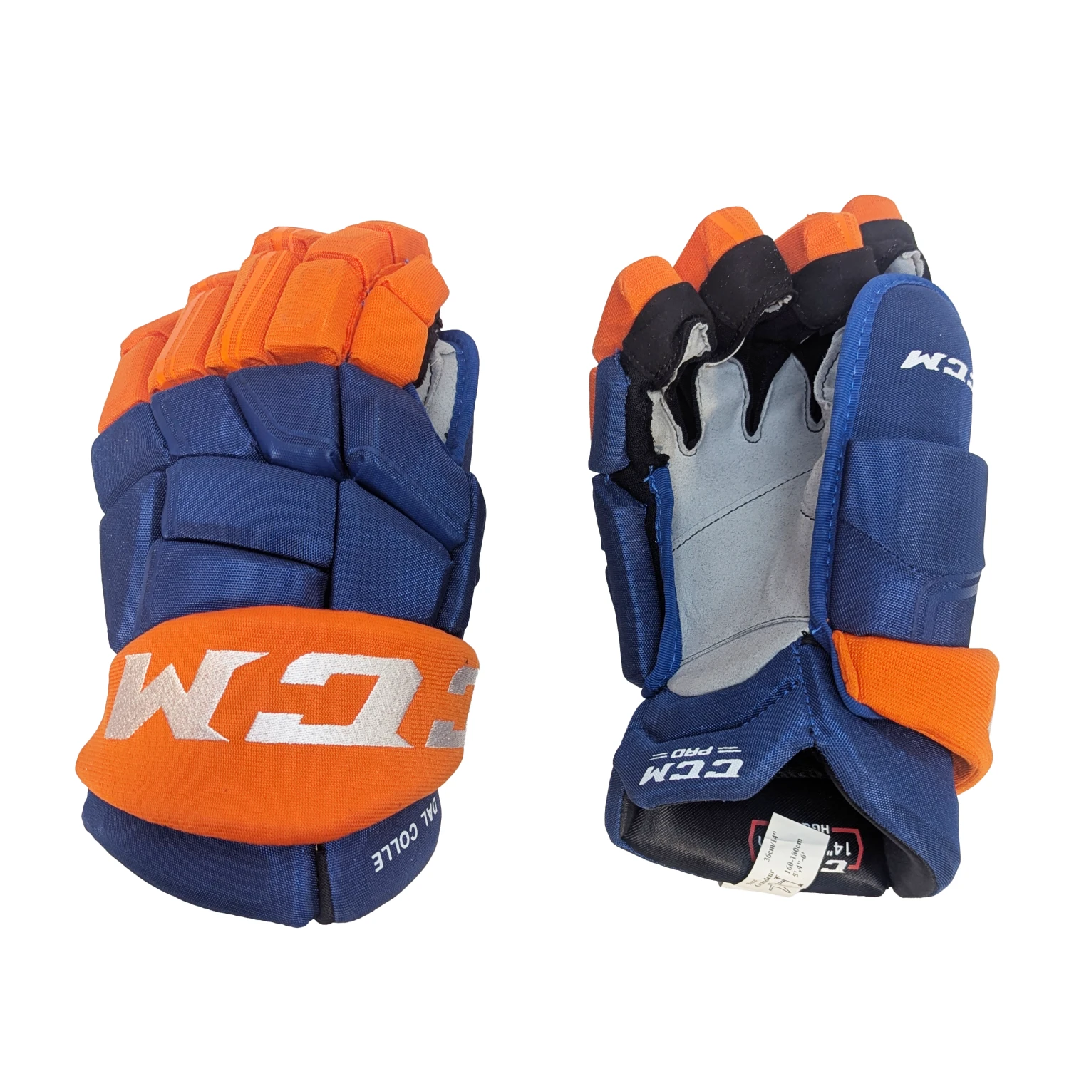 CCM HGQLXP - NHL Pro Stock Glove - Michael Dal Colle (Blue/Orange) 1 CCM HGQLXP - NHL Pro Stock Glove - Michael Dal Colle (Blue/Orange)