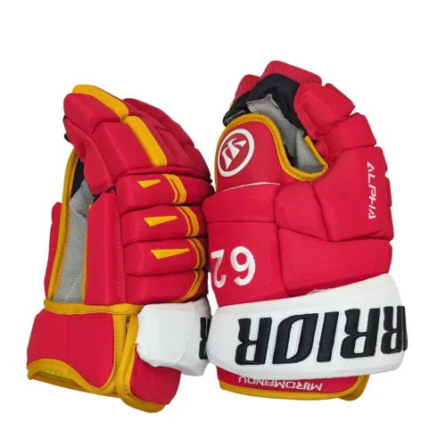 Warrior Alpha DX - NHL Pro Stock Glove - Daniil Miromanov (Red/Yellow) 5 Warrior Alpha DX - NHL Pro Stock Glove - Daniil Miromanov (Red/Yellow) -Hockey Stick Market DXMiro2