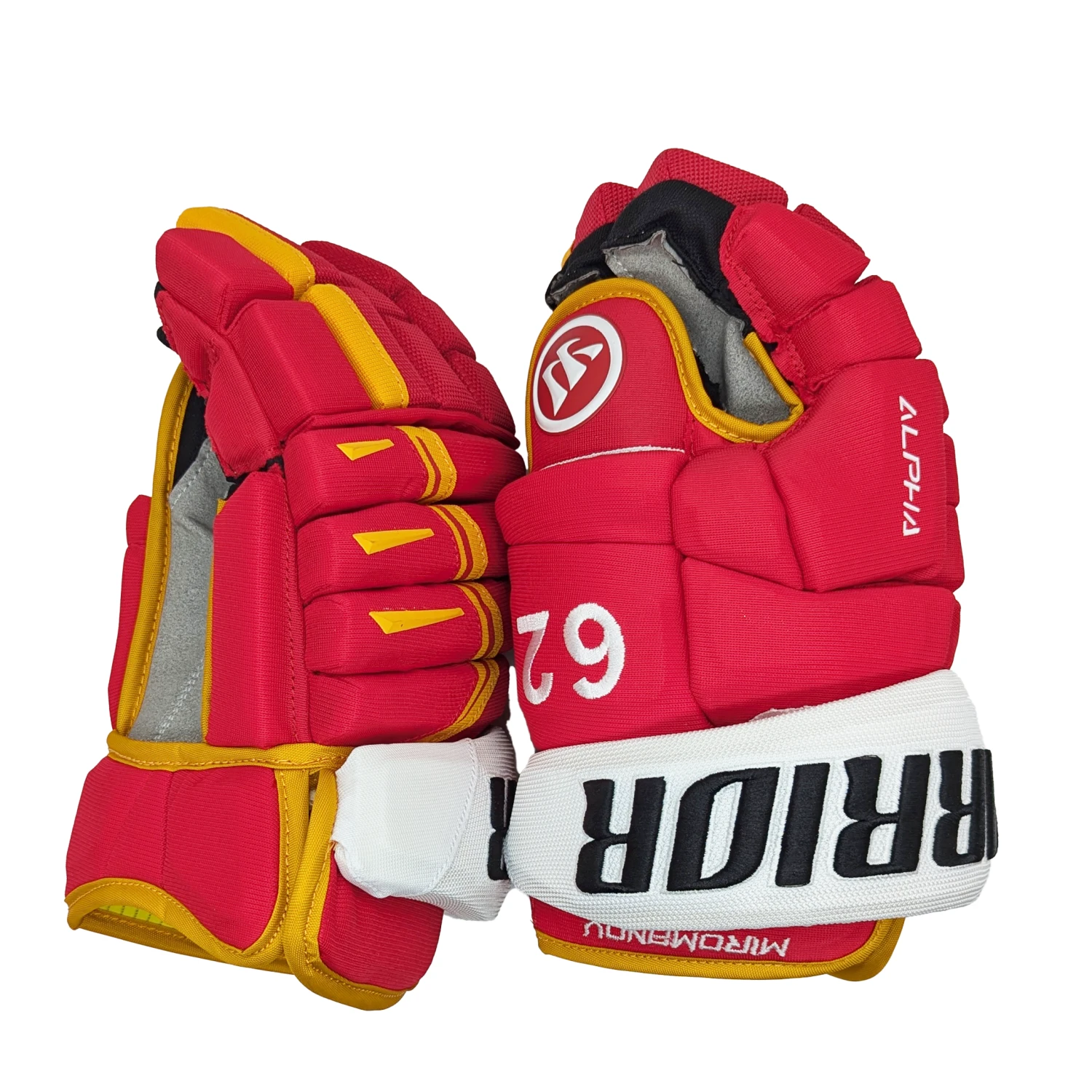Warrior Alpha DX - NHL Pro Stock Glove - Daniil Miromanov (Red/Yellow) 3 Warrior Alpha DX - NHL Pro Stock Glove - Daniil Miromanov (Red/Yellow) - Image 3