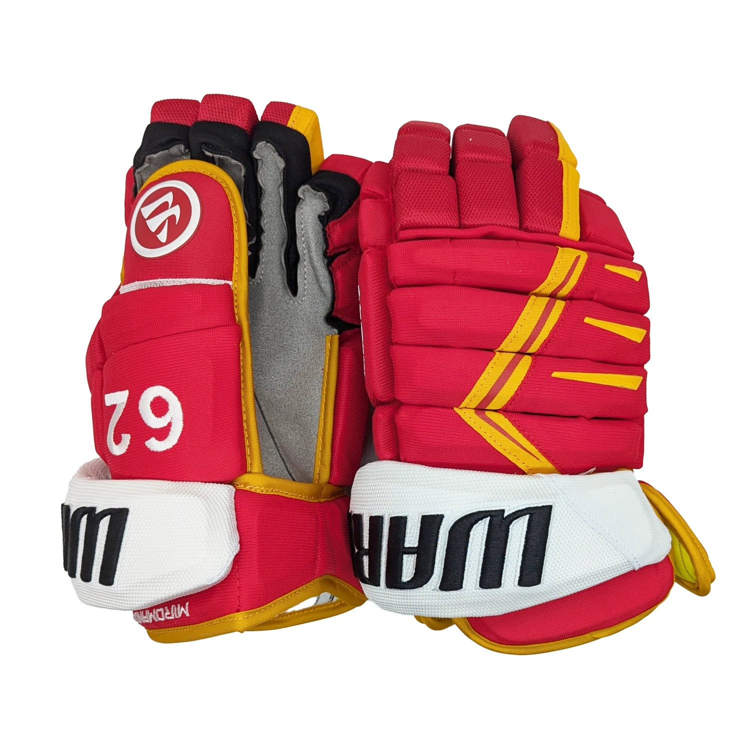 Warrior Alpha DX - NHL Pro Stock Glove - Daniil Miromanov (Red/Yellow) 1 Warrior Alpha DX - NHL Pro Stock Glove - Daniil Miromanov (Red/Yellow)