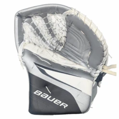 Bauer Vapor Hyperlite 2 - AHL Used Pro Stock Goalie Glove (White/Black/Silver)