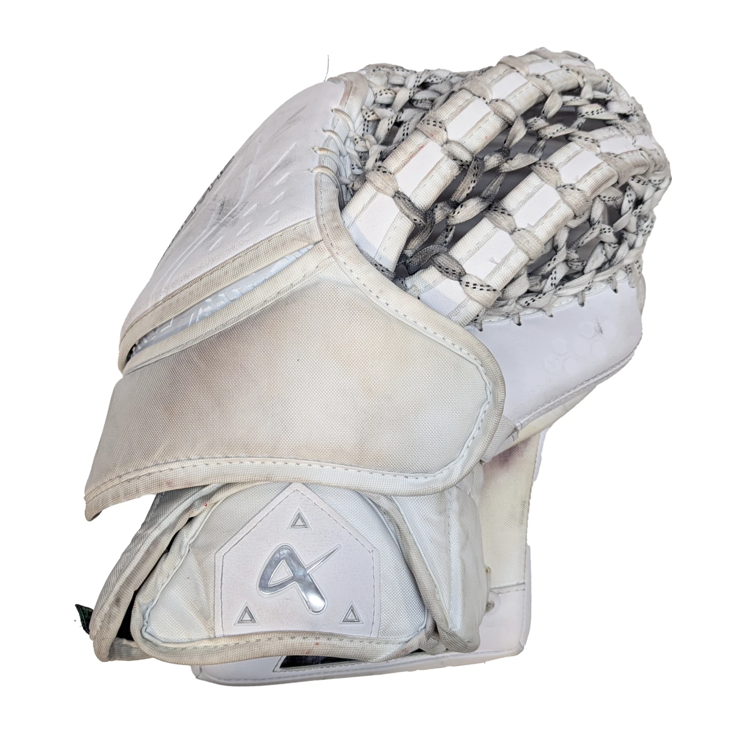 Bauer Supreme Shadow - Used WHL Pro Stock Goalie Trapper (White) 2 Bauer Supreme Shadow - Used WHL Pro Stock Goalie Trapper (White) - Image 2