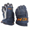 CCM HGQL - NHL Pro Stock Glove - Edmonton Oilers Alternate (Navy/Orange) -Hockey Stick Market HGQLEDMTHD2
