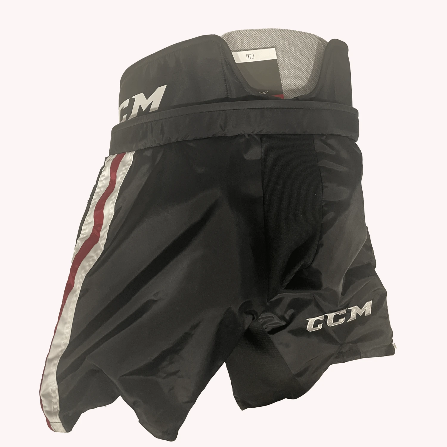 CCM HPG12A - OHL Pro Stock Hockey Goalie Pants (Black/Burgundy) 2 CCM HPG12A - OHL Pro Stock Hockey Goalie Pants (Black/Burgundy) - Image 2
