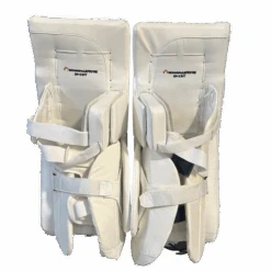 True Catalyst 7X3 - New Goalie Pad Set - Intermediate (White) -Hockey Stick Market IMG 3951 1