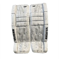 Vaughn Velocity V7 - Used Intermediate Goalie Pads (White)