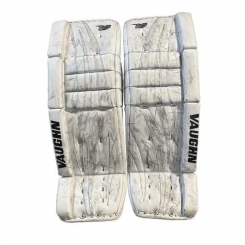 Vaughn Velocity V7 - Used Intermediate Goalie Pads (White)