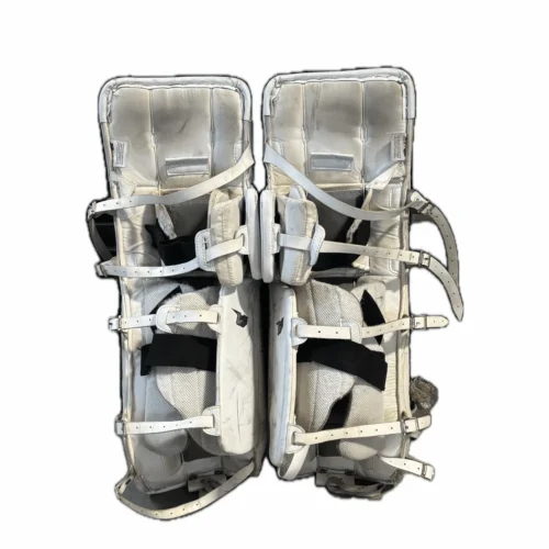 Vaughn Velocity V7 - Used Intermediate Goalie Pads (White) -Hockey Stick Market IMG 3963 858ab937 d517 4ea0 86eb f6250af95817 scaled