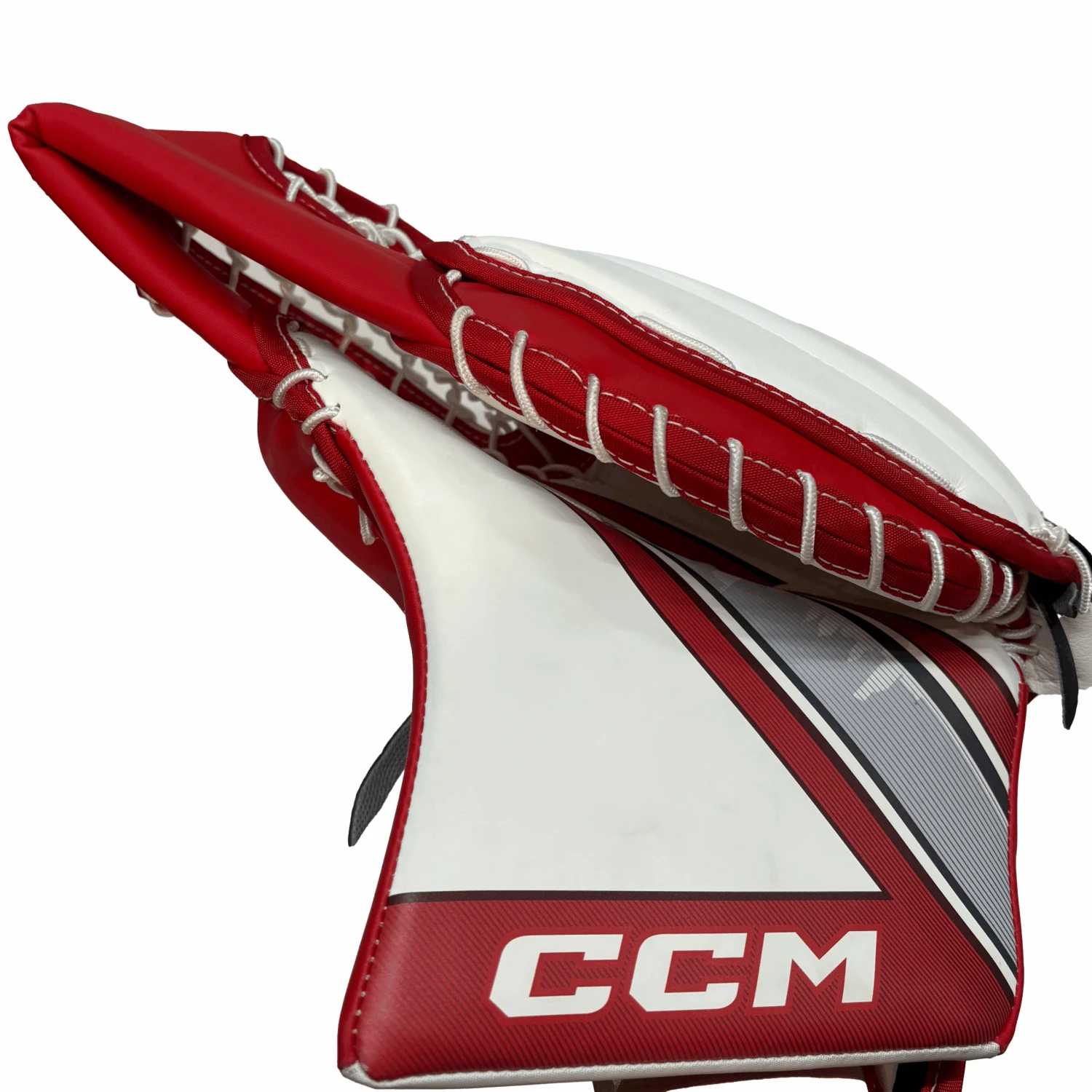 CCM Extreme Flex 6 - New Pro Stock Goalie Glove (White/Red) 3 CCM Extreme Flex 6 - New Pro Stock Goalie Glove (White/Red) - Image 3
