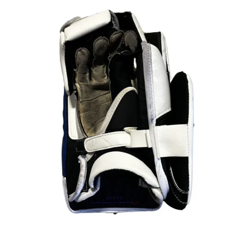 True Catalyst PX3 - Used Pro Stock Goalie Blocker (White/Blue/Gold) #2 5 True Catalyst PX3 - Used Pro Stock Goalie Blocker (White/Blue/Gold) #2 -Hockey Stick Market IMG 3995