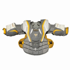 Vaughn Ventus LT68- Used Junior Goalie Chest Protector (Grey/Yellow)