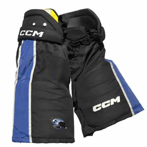 CCM HPTK - Used QMJHL Pro Stock Hockey Pants (Black/Blue/Grey)