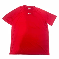 Under Armour Men's HeatGear Armour Short Sleeve Shirt (Red)