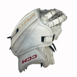 CCM Extreme Flex 6 - Used AHL Pro Stock Goalie Glove (White/Red) -Hockey Stick Market IMG 5578