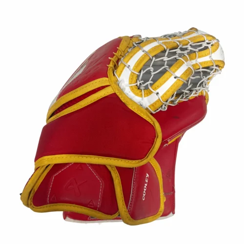 Bauer Supreme Shadow - Used Pro Stock Goalie Glove (White/Red/Yellow) 5 Bauer Supreme Shadow - Used Pro Stock Goalie Glove (White/Red/Yellow) -Hockey Stick Market IMG 5585 scaled
