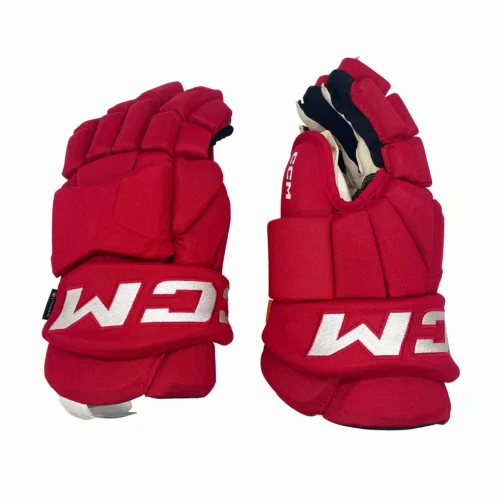 CCM HG95T - Pro Stock Hockey Glove (Red/White)