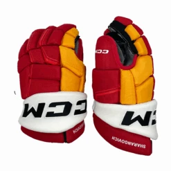 CCM HGCL - NHL Pro Stock Glove - Yegor Sharangovich (Red/Yellow/White)