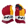 CCM HGJSPP - NHL Pro Stock Glove - Cole Schwindt (Red/Yellow/White) -Hockey Stick Market IMG 5874 scaled