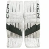 CCM Extreme Flex 6 - Used Pro Stock Goalie Pads (White/Green) -Hockey Stick Market Image 20250317 160441 282 transparent Craiyon