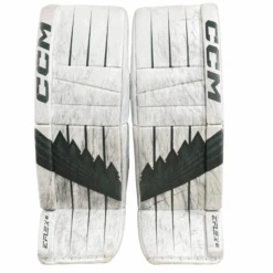CCM Extreme Flex 6 - Used Pro Stock Goalie Pads (White/Green)