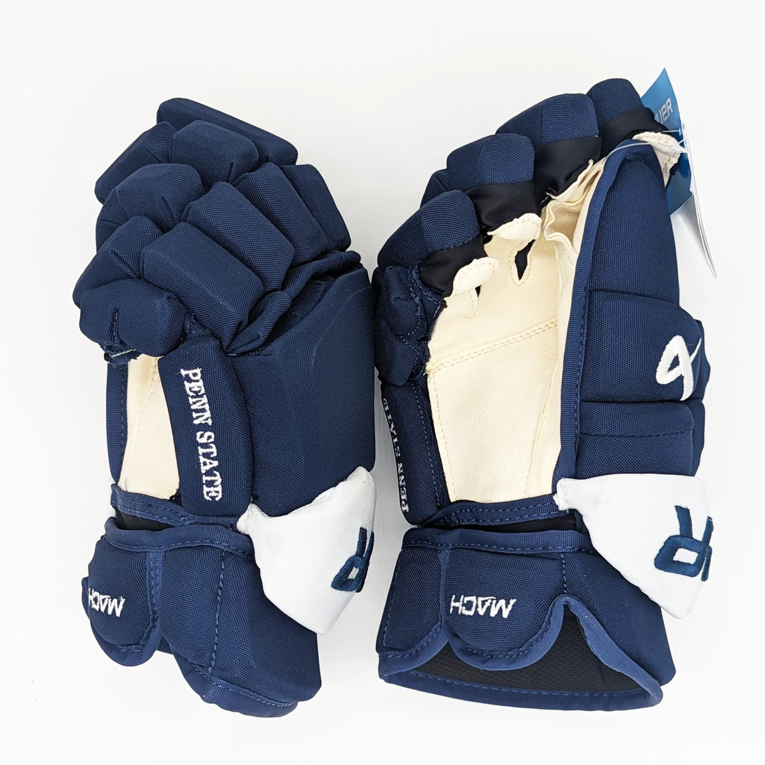Bauer Supreme Mach - NCAA Pro Stock Gloves (Navy/White) - Intermediate 2 Bauer Supreme Mach - NCAA Pro Stock Gloves (Navy/White) - Intermediate - Image 2