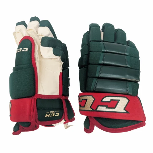 CCM HG97XP - NHL Pro Stock Glove - Minnesota Wild (Green/Red/Gold)