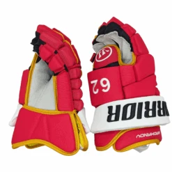 Warrior Alpha FR Pro - NHL Pro Stock Glove - Daniil Miromanov (Red/Yellow) -Hockey Stick Market MiroFR3