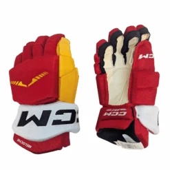 CCM HGTKPP - NHL Pro Stock Glove - Nicolas Meloche (Red/Yellow/White)