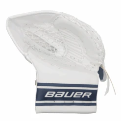 Bauer Vapor Hyperlite - New Pro Stock Senior Goalie Glove (White/Navy)