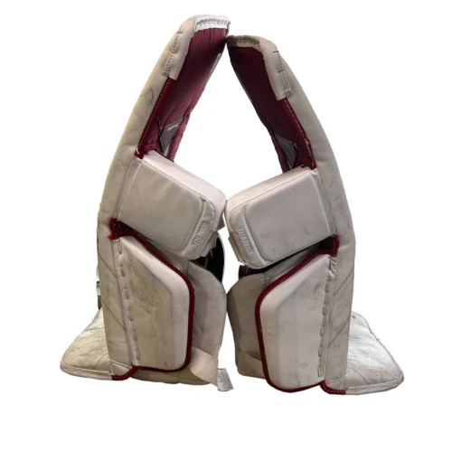 Bauer Vapor Hyperlite 2 - Used Pro Stock Goalie Full Set (White/Red) 13 Bauer Vapor Hyperlite 2 - Used Pro Stock Goalie Full Set (White/Red) -Hockey Stick Market Photo 2025 06 18 1 50 38 PM