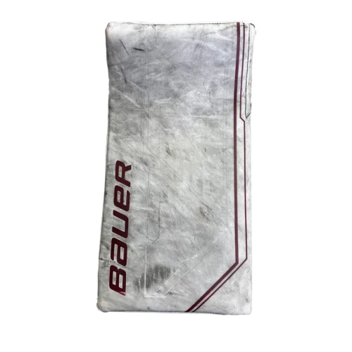 Bauer Supreme Mach - Used Pro Stock Goalie Blocker (White/Red)