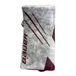 Bauer Vapor Hyperlite - Used Pro Stock Goalie Blocker (White/Red)