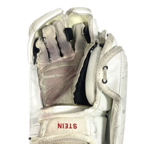 Vaughn Velocity V9 - Used Pro Stock Goalie Blocker (White/Red/Yellow) 5 Vaughn Velocity V9 - Used Pro Stock Goalie Blocker (White/Red/Yellow) -Hockey Stick Market Photo2023 05 04 35705PM scaled