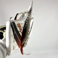 Bauer Vapor Hyperlite - Used Pro Stock Goalie Glove (White/Orange/Black) -Hockey Stick Market Photo2023 06 15 35820PM