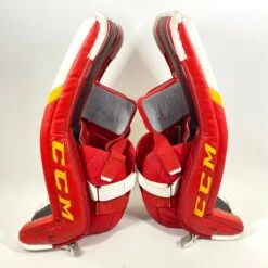 CCM Extreme Flex 5 - Used Pro Stock Senior Goalie Full Set - Full Right (White/Black/Red/Yellow) -Hockey Stick Market Photo2023 07 28 101004AM