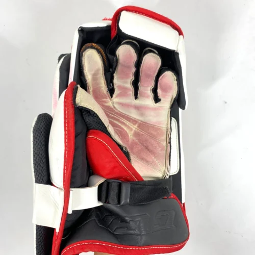 CCM Extreme Flex 5 - Used Pro Stock Senior Goalie Full Set - Full Right (White/Black/Red/Yellow) 20 CCM Extreme Flex 5 - Used Pro Stock Senior Goalie Full Set - Full Right (White/Black/Red/Yellow) -Hockey Stick Market Photo2023 07 28 101436AM scaled