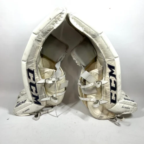 CCM Extreme Flex III - Pro Stock Senior Goalie Pads (White) -Hockey Stick Market Photo2023 11 08 42050PM scaled