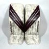 Bauer Vapor HyperLite - Pro Stock Goalie Pads (White/Maroon) -Hockey Stick Market Photo2023 11 10 114320AM