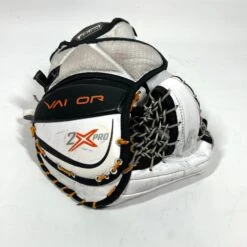 Bauer 2X Pro - Used Full Right Pro Stock Goalie Glove - (Orange/Black) -Hockey Stick Market Photo2023 11 10 122436PM