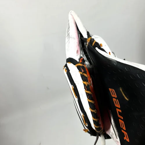 Bauer 2X Pro - Used Full Right Pro Stock Goalie Glove - (Orange/Black) -Hockey Stick Market Photo2023 11 10 122457PM scaled