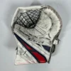 CCM Extreme Flex 4 - Used Pro Stock Goalie Glove (White/Navy/Red) -Hockey Stick Market Photo2023 11 10 124522PM scaled