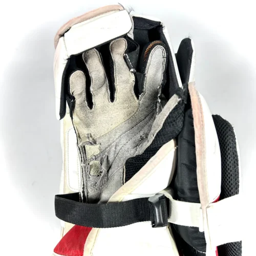 CCM Extreme Flex 5 - Used Goalie Blocker (Blue/Red/White) 6 CCM Extreme Flex 5 - Used Goalie Blocker (Blue/Red/White) -Hockey Stick Market Photo2023 11 10 15939PM scaled