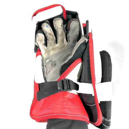 CCM Extreme Flex 5 - Used Pro Stock Goalie Blocker (Red/White/Black) 5 CCM Extreme Flex 5 - Used Pro Stock Goalie Blocker (Red/White/Black) -Hockey Stick Market Photo2024 01 29 100714AM scaled