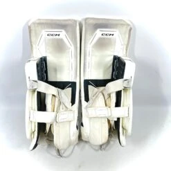 CCM AXIS 2 - Used AHL Pro Stock Goalie Pads (White) -Hockey Stick Market Photo2024 02 08 41645PM